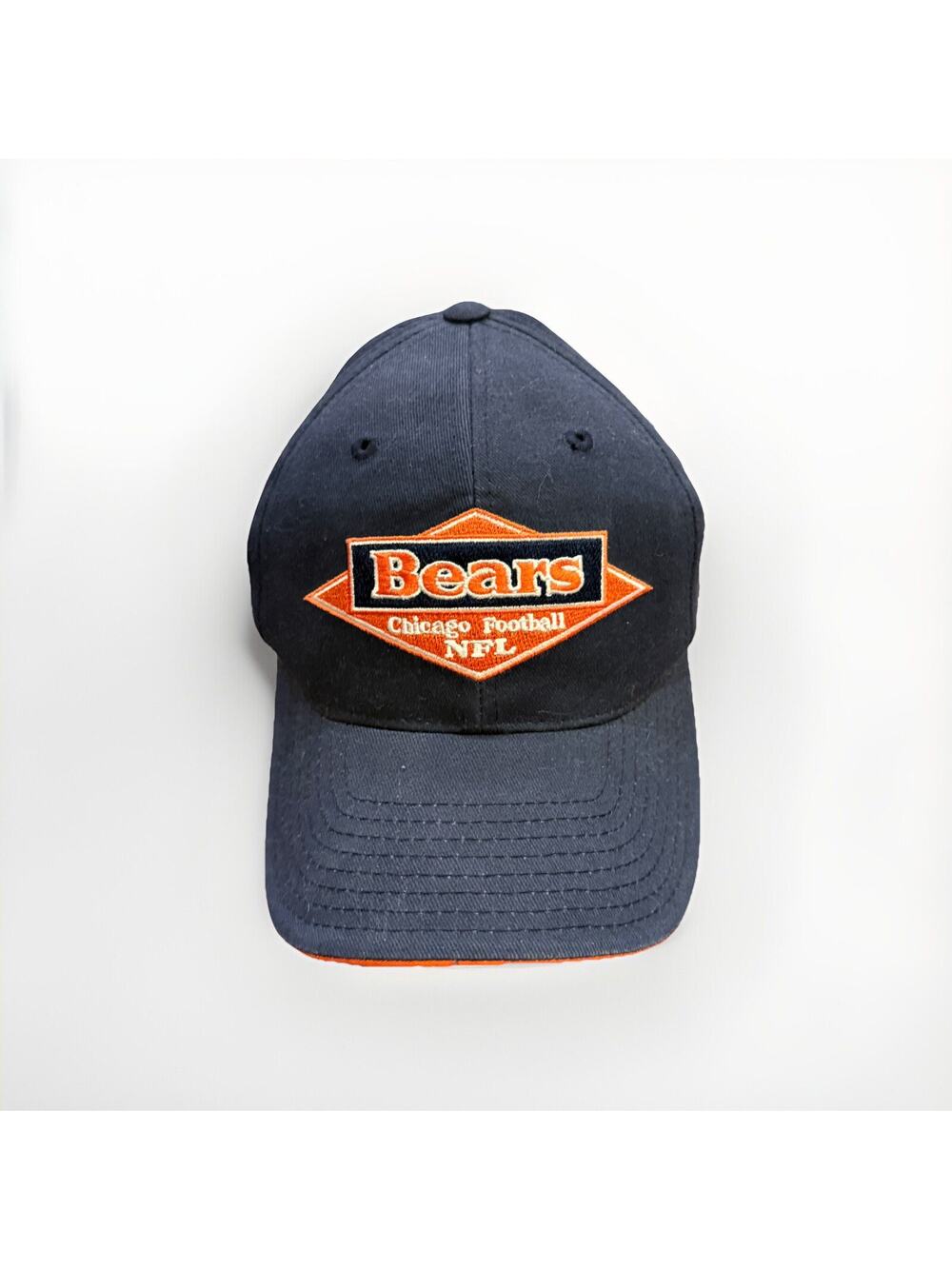 Vintage Annco Mens Blue NFL Chicago Bears Adjustable Strapback Hat Baseball Cap